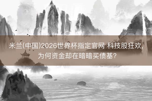 米兰(中国)2026世界杯指定官网 科技股狂欢, 为何资金却在暗暗买债基?
